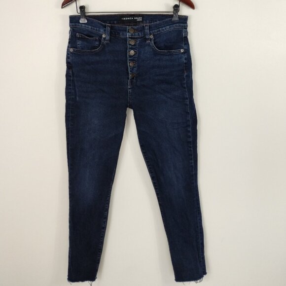 Veronica Beard Debbie Skinny High Rise Jeans Size 30 Olive Stone Stretch USA - Picture 1 of 11